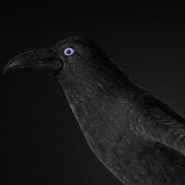 Poseable Raven