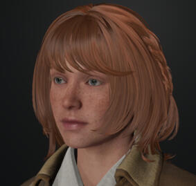 Hair with a braid